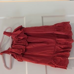 Red dress baby girl